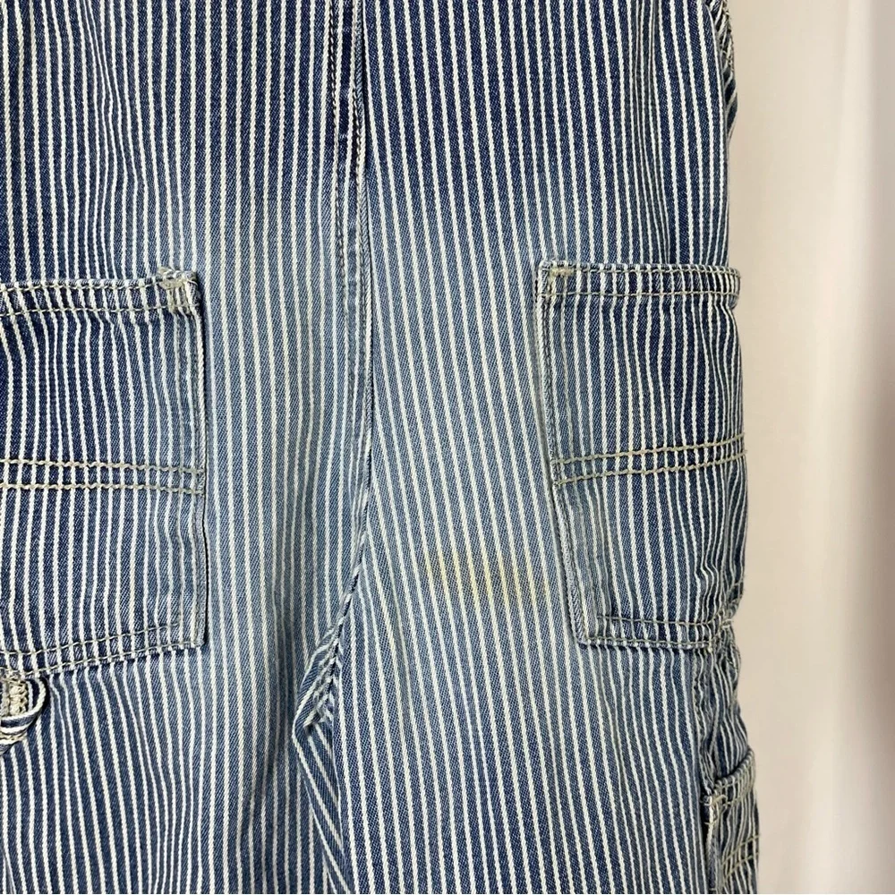 OshKosh B'gosh 18 Months Pinstripe Overalls Retro Outdoor Rugged Chore Barn
